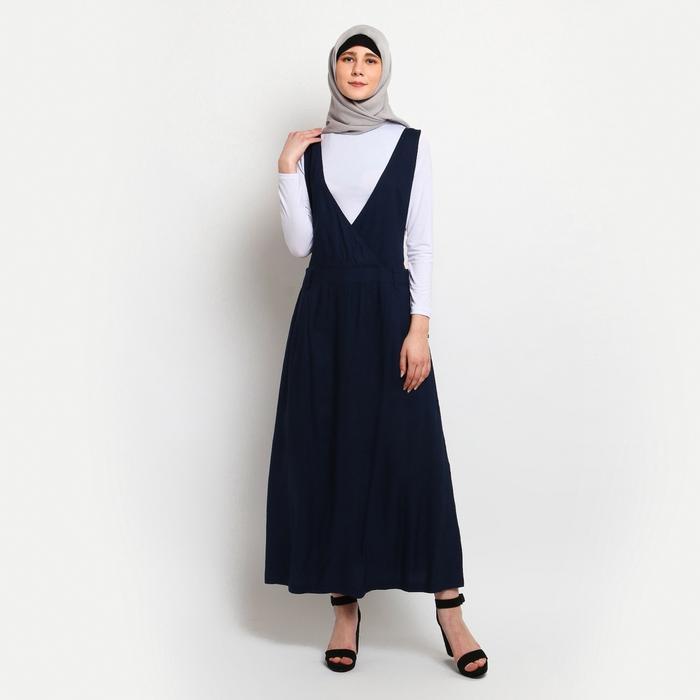 Flamoush Verlin Navy Overall Wanita Skirt Wanita Maxi - S