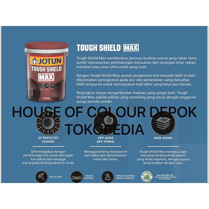 Best Seller Jotun Tough Shield Max 3,5 Liter Atau 5 Kg/Cat Tembok Luar/Cat Tembok Exterior Premium