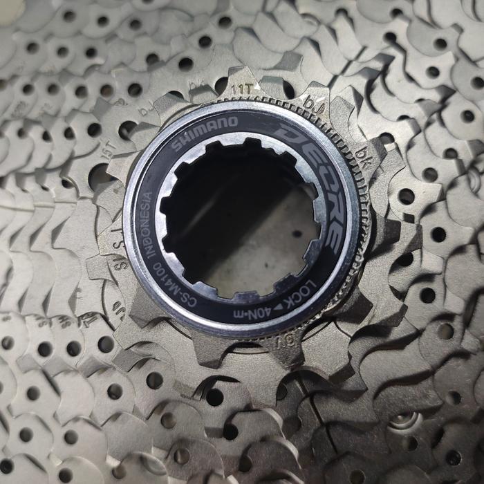 Baru Sproket 10 Speed Shimano Deore M4100 11-42T Sprocket Cassette 42T
