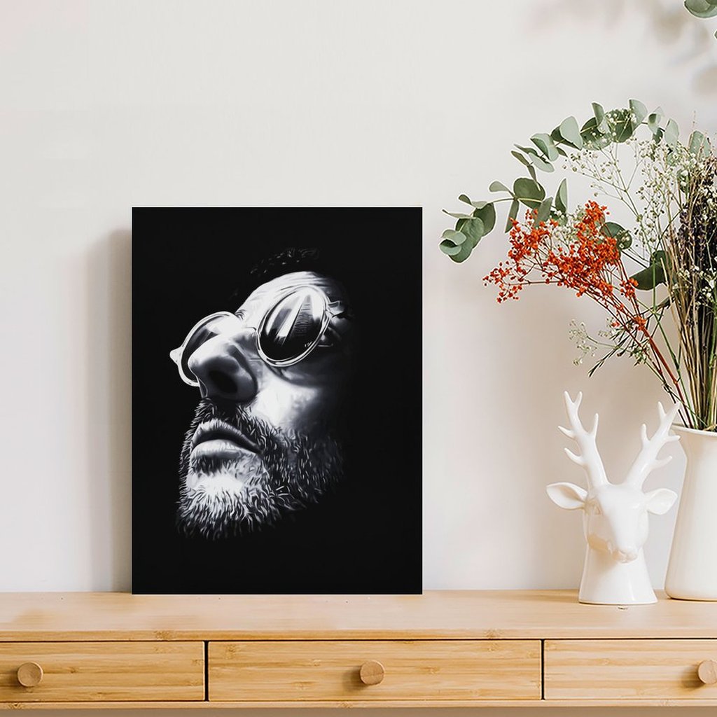 Leon Canvas Painting Poster Wall Cave Mural Customized Garage Club Framed Wall Paintings