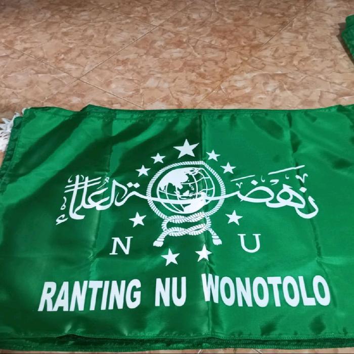 isi 10pcs BENDERA NU ukuran 90cm x 60cm bisa rikues tulisan nama