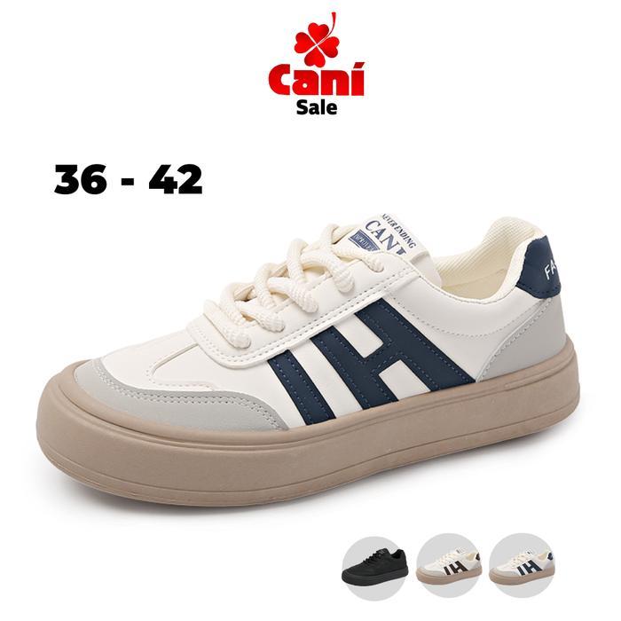 Trending NowEunji Sepatu Sneakers Wanita Dan Pria Fashion Sepatu Jalan Korean Style Casual Sepatu