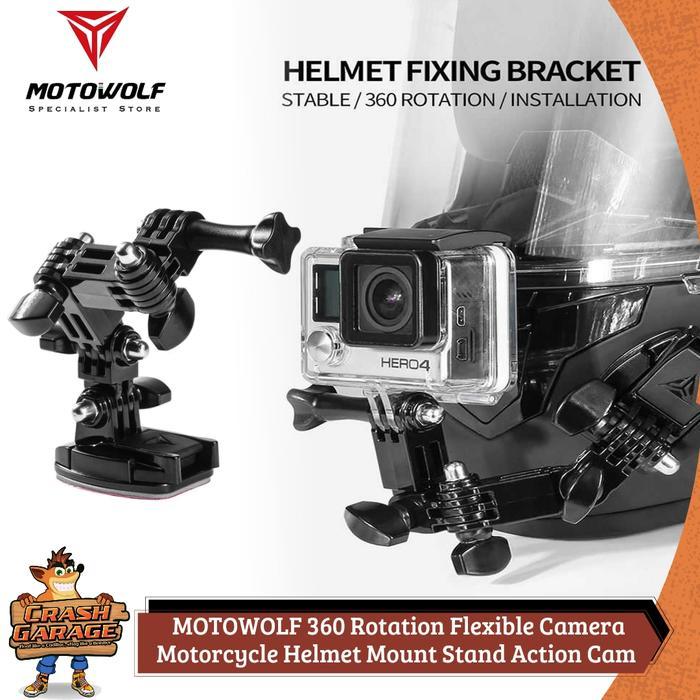 MOTOWOLF GoPro Motor Mounting GoPro Helm Motor Dudukan GoPro Helm
