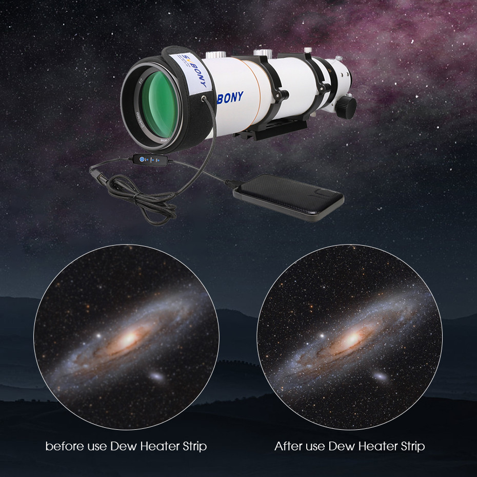 SVBONY Lens Heater Warmer Dew Heater Strip for Telescopes and Camera Lens
