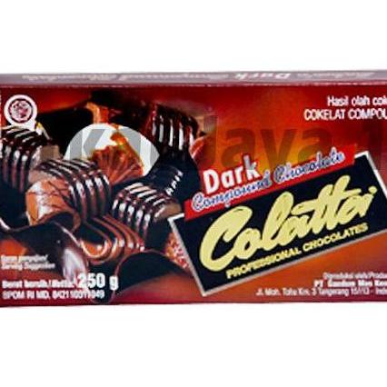 COLATTA DARK 250 GRAM Compound Chocolate Coklat Batang MURAH Collata