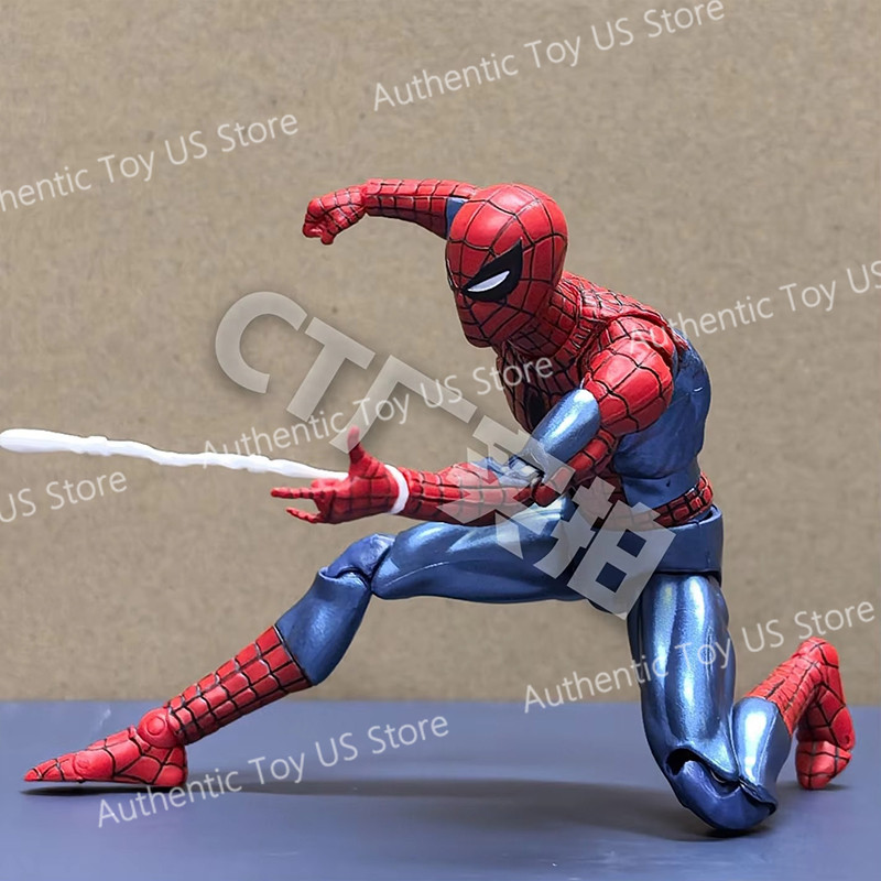100% Original Ct Toys Spiderman Mafex 075 Figure The Anazing Spider-Man Comic Ver Mafex 185 Anime