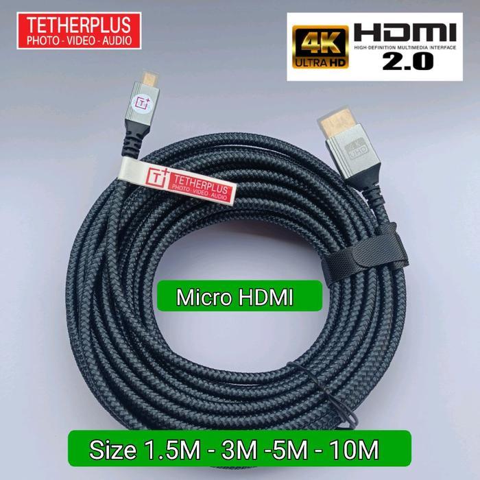 TetherPlus 10M kabel Hdmi V2.0 Micro HDMI to HDMI 2.0 4K
