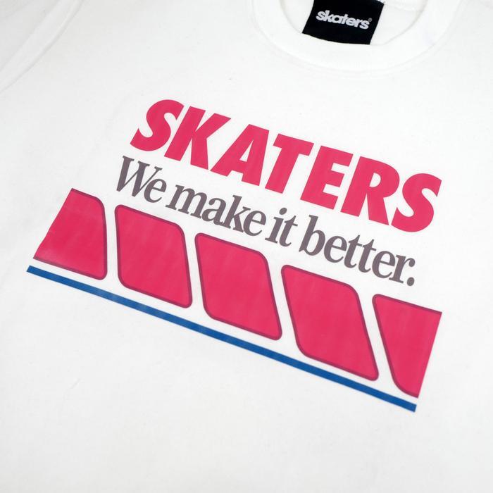 Skaters Crewneck Reblock 3 YB024 White