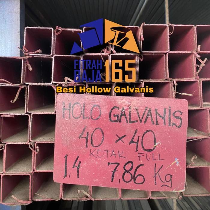 BESI HOLLOW/HOLLO/HOLO GALVANIS UKURAN 40X40 FULL TEBAL 1.4