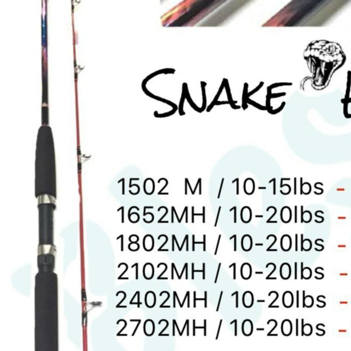 joran bless snake head 165 cm atau 180 cm