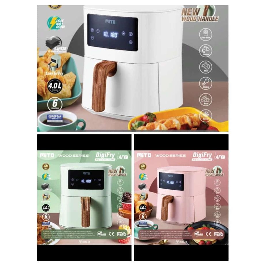 Air Fryer Mito Af-1 Af1 4Liter Low Watt