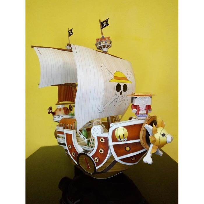 

Diy Papercraft Kertas Pola One Piece Thousand Sunny Ship Bc Paper 160G