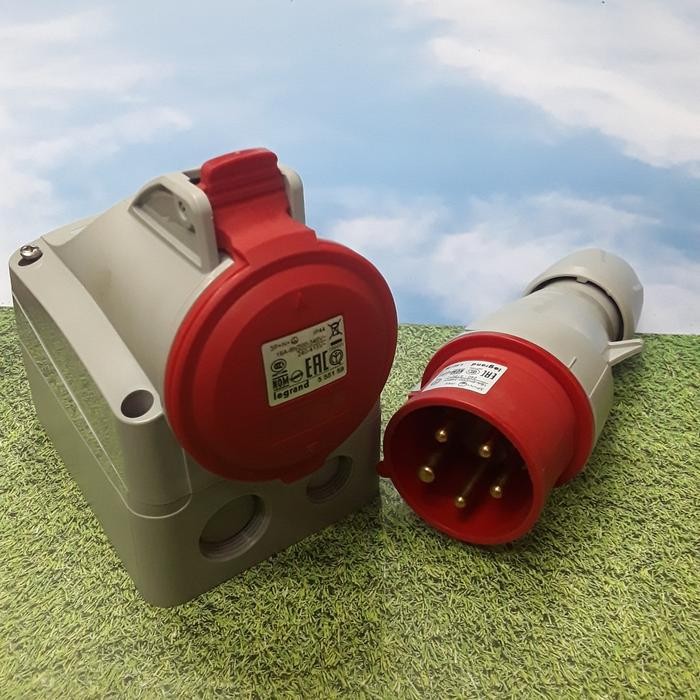 Spesial Stop Kontak Legrand 5 Pin Kaki 3P+N+E 16A Outbow Surface Mounting Terlariss 