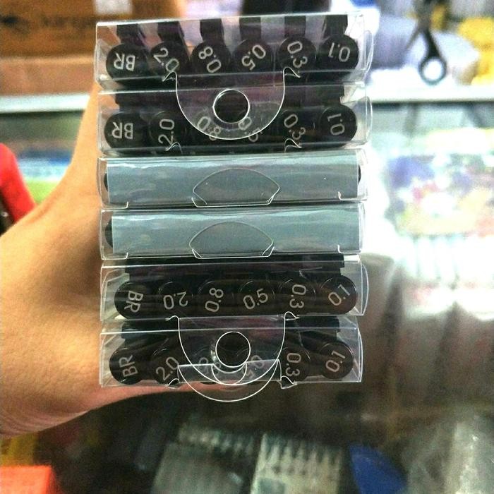 

Drawing Pen 1 Set Dp-298S ( 0.1 / 0.3 / 0.5 / 0.8 / 2.0 / Br )