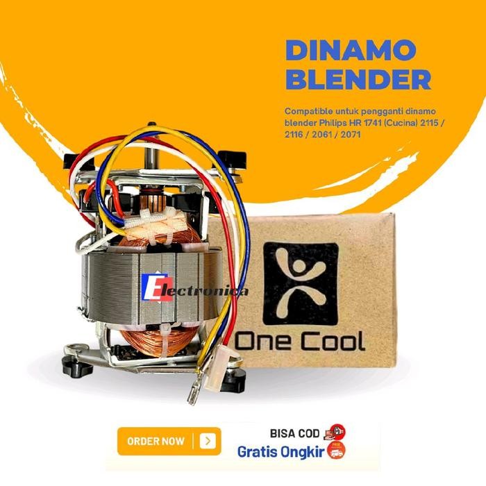 Dinamo Blender Philip Onecool Hr 2115 2116 2061 2071 / Mesin Motor Blender Philip Gulungan Asli