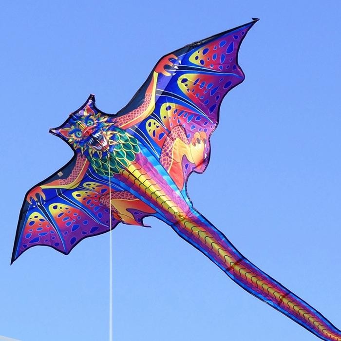 260cm Layang Layang Naga Besar 3D Layang-Layang Naga Jumbo Kartun Untuk Olahraga Anak Dan Dewasa