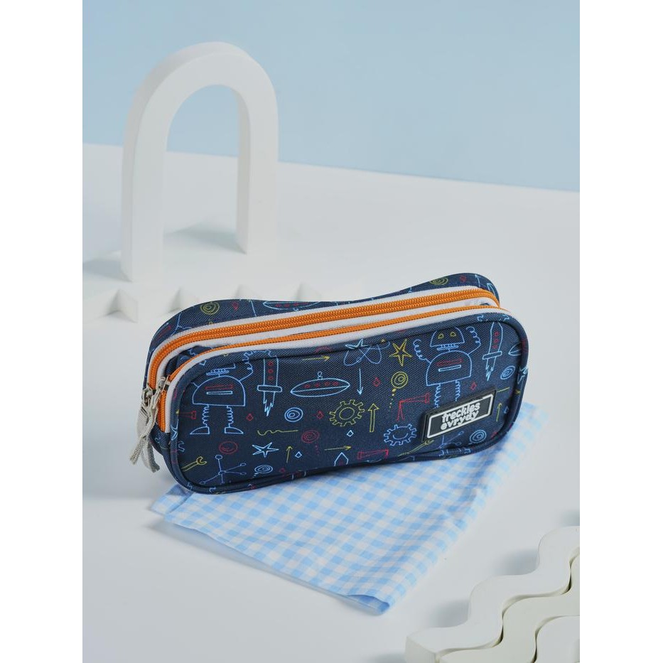 

Freckles Pencil Case - Tempat Pensil Kapasitas Besar Motif Unik Multifungsi Premium Alat Blue