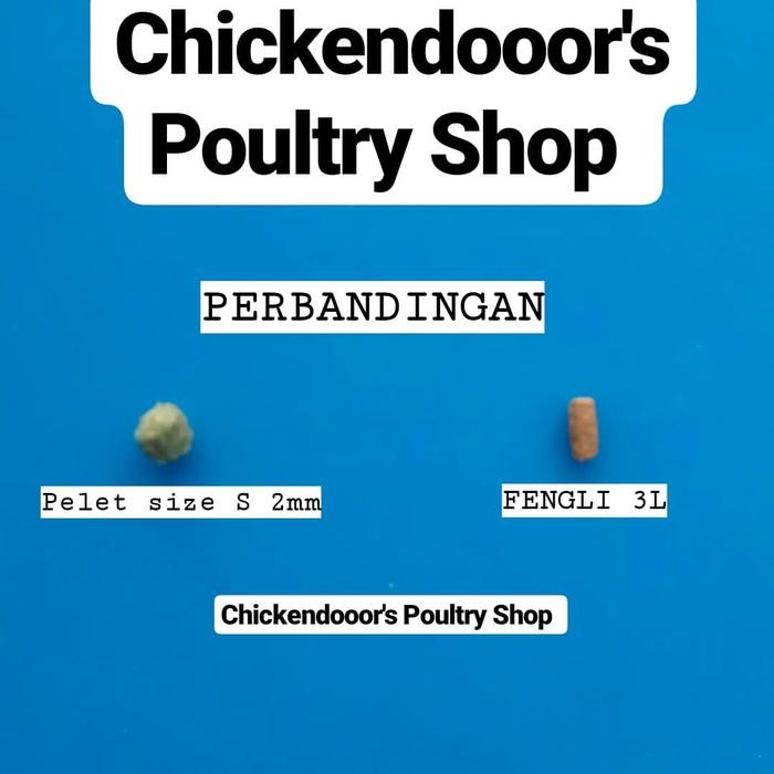 Pelet mas koki tenggelam FENGLI 3 FENG LI 3L pakan ikan koi udang 1kg