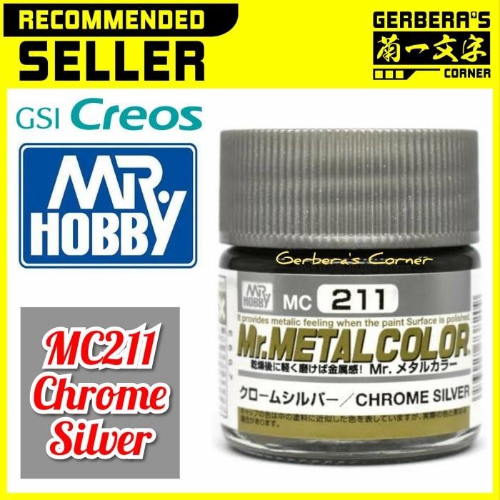 Mr Color MC211 MC211Y Chrome Silver Mr. Hobby Lacquer Paint Cat Gundam