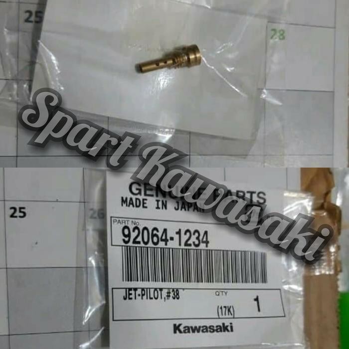 PILOT JET PJ UKURAN 38 SATUAN NINJA 250R KARBU ORIGINAL KAWASAKI