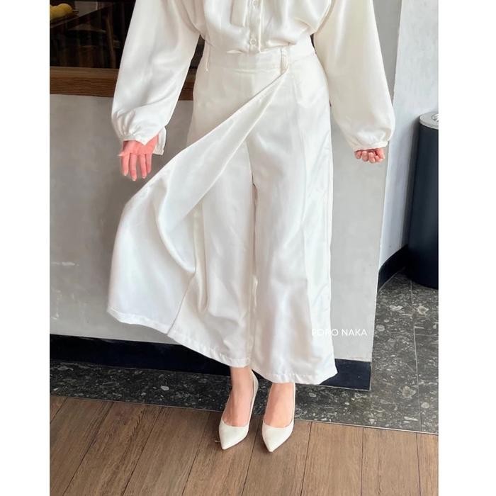 Ready Poro Naka - Kenji Pants Celana Panjang Wanita, Long Basic Cullote