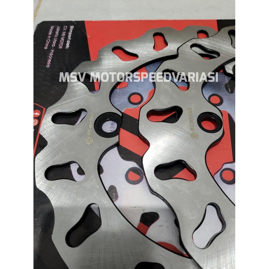 Terbatas Piringan Cakram Disk Disc Brake Scarlet Set Depan Belakang Nmax N Max Terlariss 