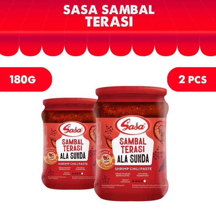 

TERLARIS Sasa Sambal Terasi Ala Sunda 180 gr - 2pcs READY STOCK