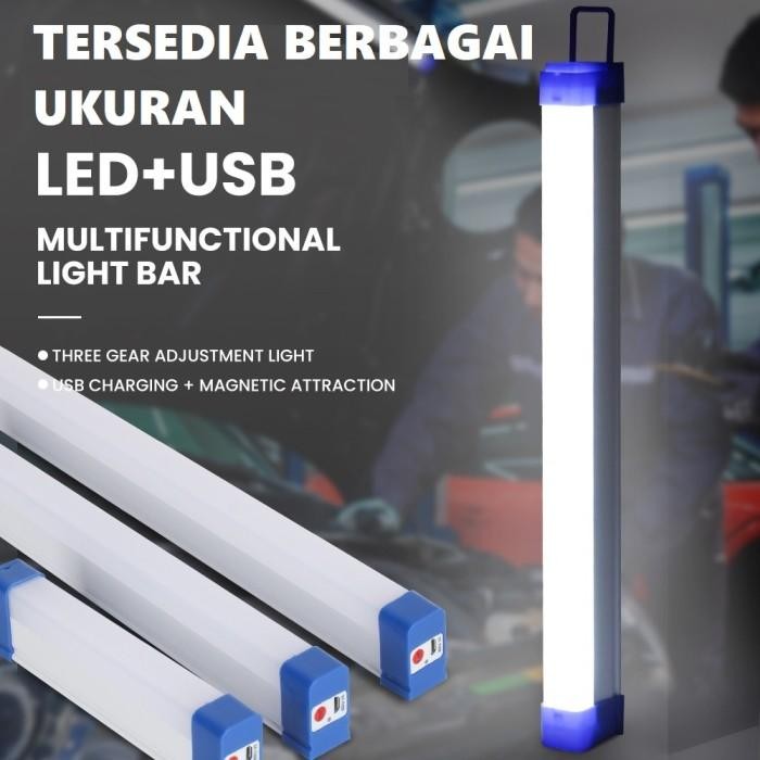 LAMPU EMERGENCY LED LAMPU DARURAT LED PANJANG USB CHARGING NEON USB