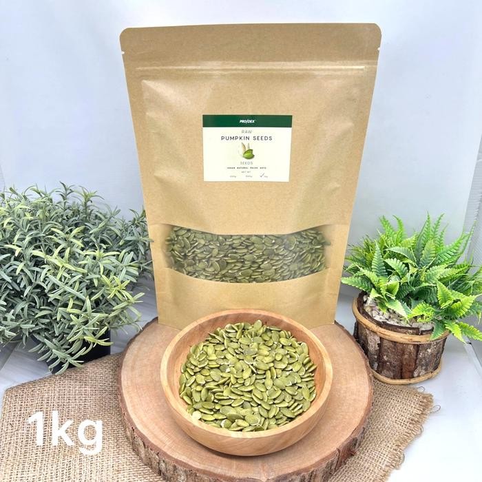 

NEW PRODUK PRODEX RAW PUMPKIN SEEDS / BIJI LABU MENTAH 1KG - HEALTHY FOOD, SNACK PITALOKAOUTLET23