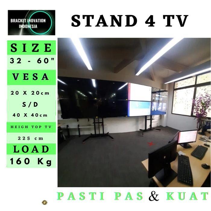 Ready Stand bracket tv Standing bracket tv 4 layar 60 55 50 49 43 32 inch