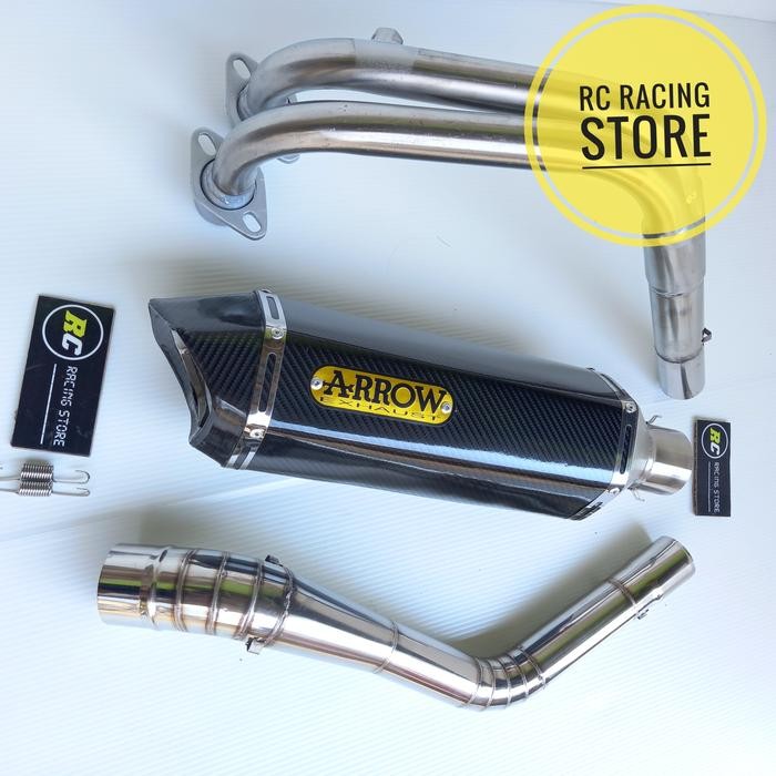 Knalpot Racing Arrow Carbon Pnp Ninja250Fi Ninja250 R25 Mt25 Cbr250Rr