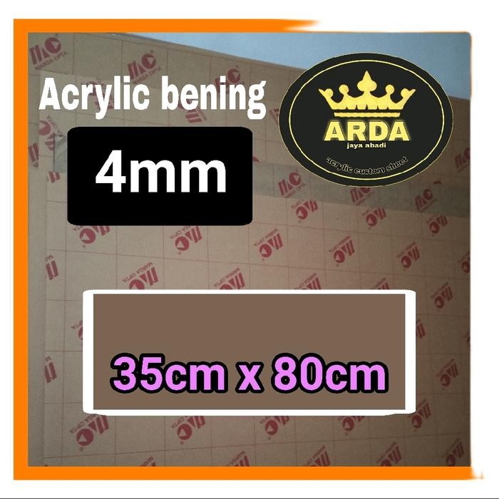 

OJ akrilik 4mm bening ukuran 35 x 80 akrilik lembaran Acrylic clear marga cipta
