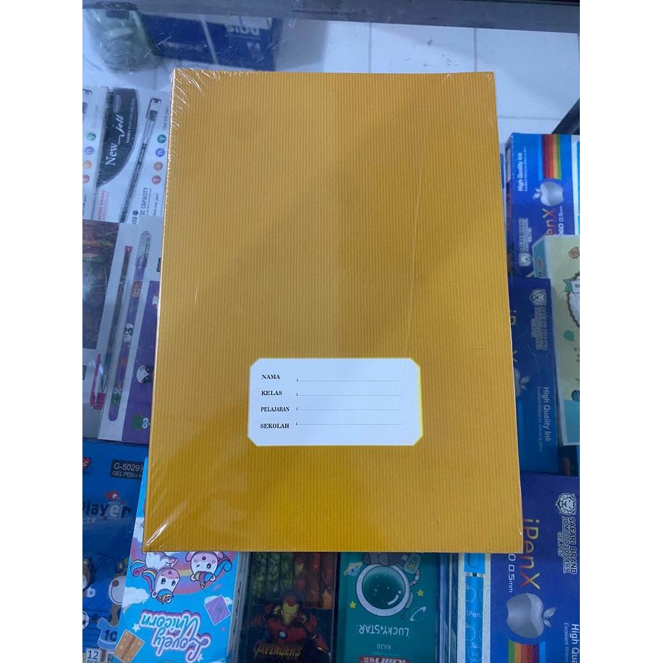 

OJ Buku Tulis Boxy OKEY Sepabrik Dengan KIKY isi 40 lembar 1 Pak (Isi 10 Buku) Polos Coklat