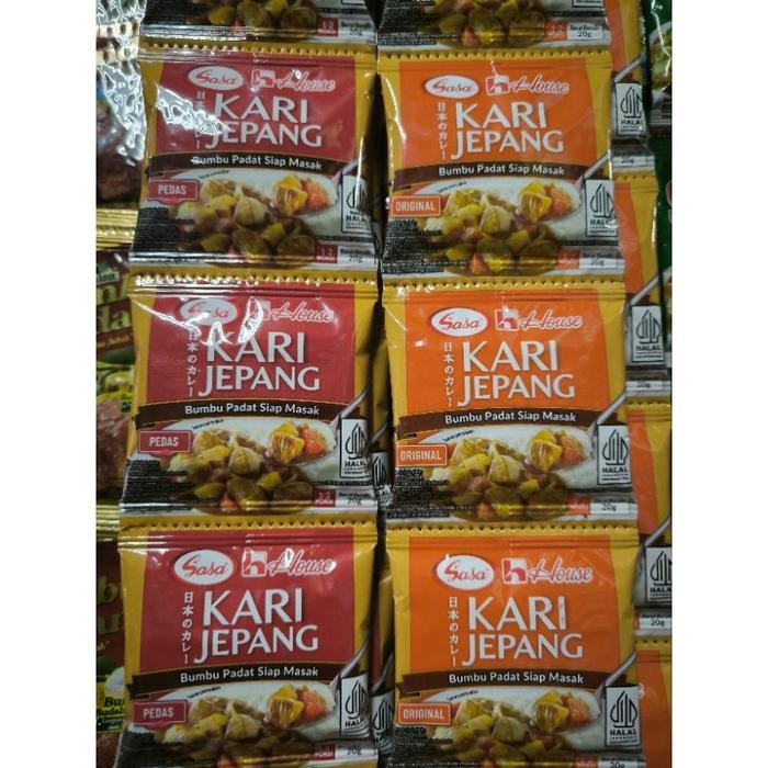 

Stok Baru 1 Renceng Sasa Kari Jepang Isi 12 Sachet 20 Gr ( Pedas / Original )