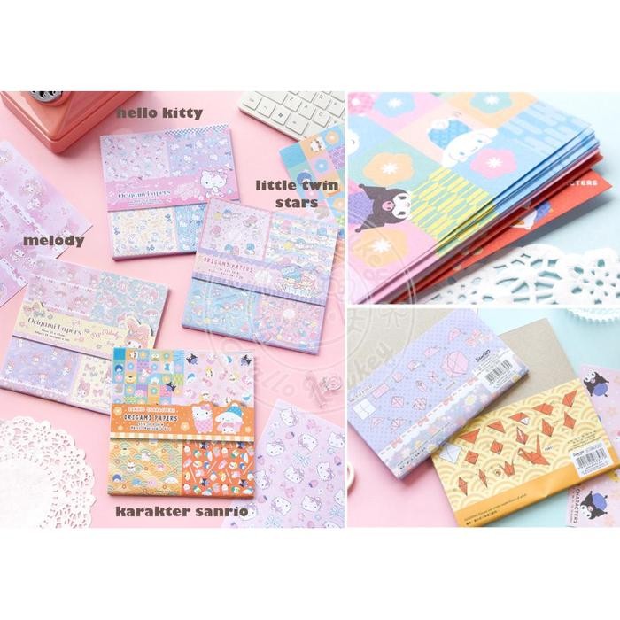 

kertas origami hello kitty melody little twin karakter sanrio original