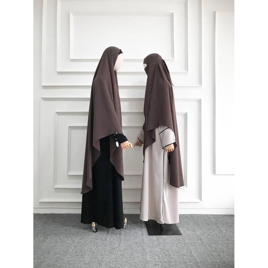 Pilihan- Zayba Khimar Non Pad Satu Jejak Free Cadar Bandana By Zuri Label