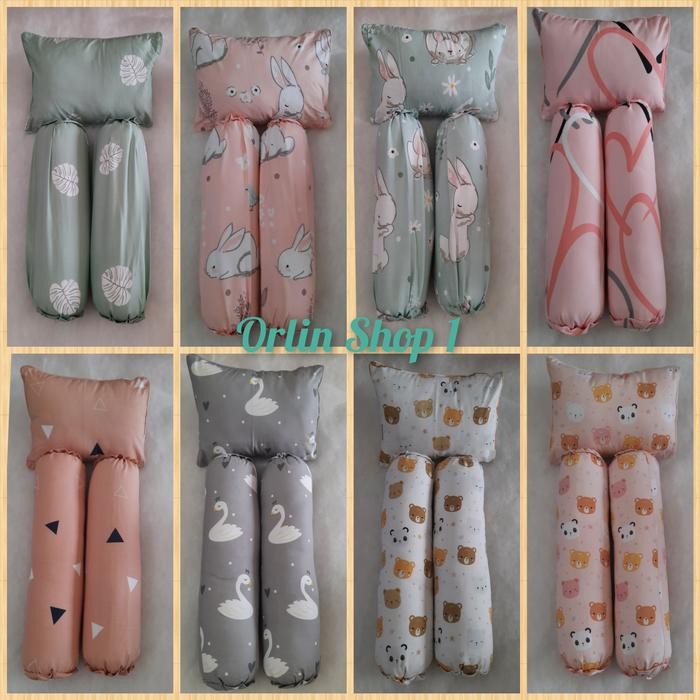 Snobby Baby - Bantal Guling Bayi Set / Baby Pillow Set Empuk Tidur Bunda