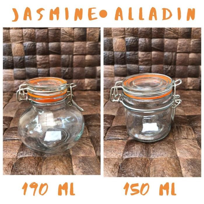 Hermetico Jar Mini Alladin & Jasmine Series Toples / Jar Kaca Mini
