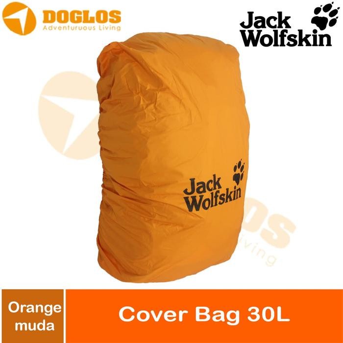 Rain Cover Bag 30 Liter Jws Jack Wolfskin Tas Ransel Daypack Orange