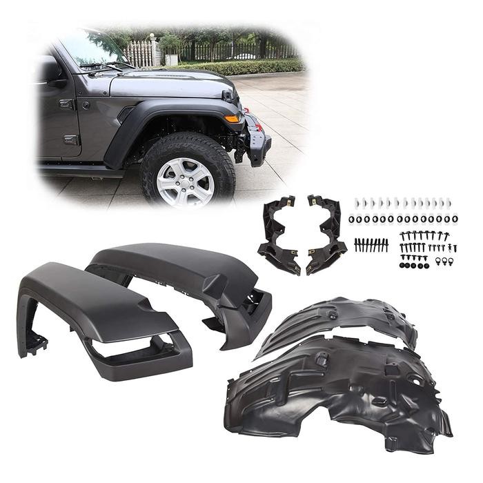 Over Fender Jeep JL High Top Fender Jeep JL High Top Fender Jeep Wrangler JL Spatbor Spakbor Slebor