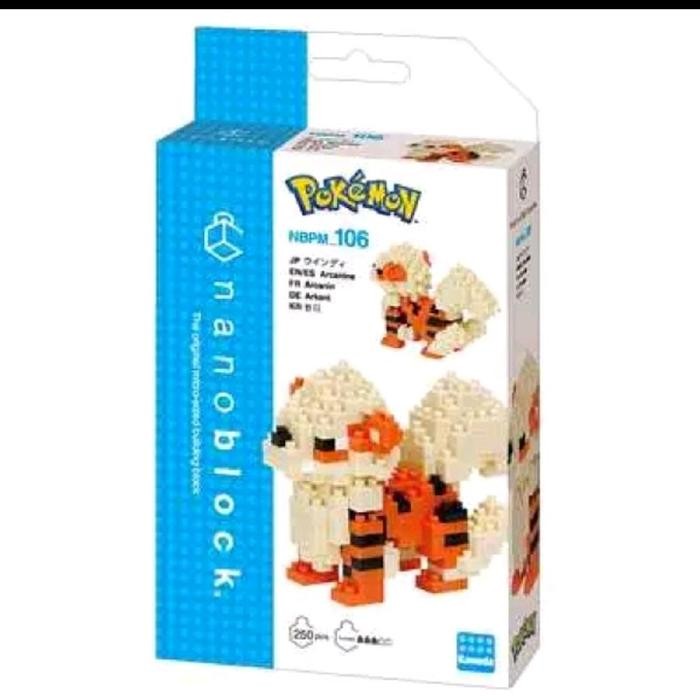 Nanoblock 106 Pokemon Arcanine 22916 250Pcs (Original Nanoblock)