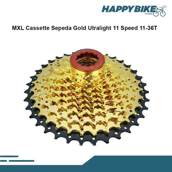 Sprocket Sepeda MXL Cassette Gold 11 Speed 11 - 36T MTB Road Bike