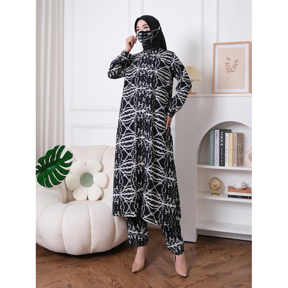 Tunik ONE SET SET CELANA+LONG TUNIK ARAB MONGOL - oneset mongol - setelan mongol - setelan - setelan