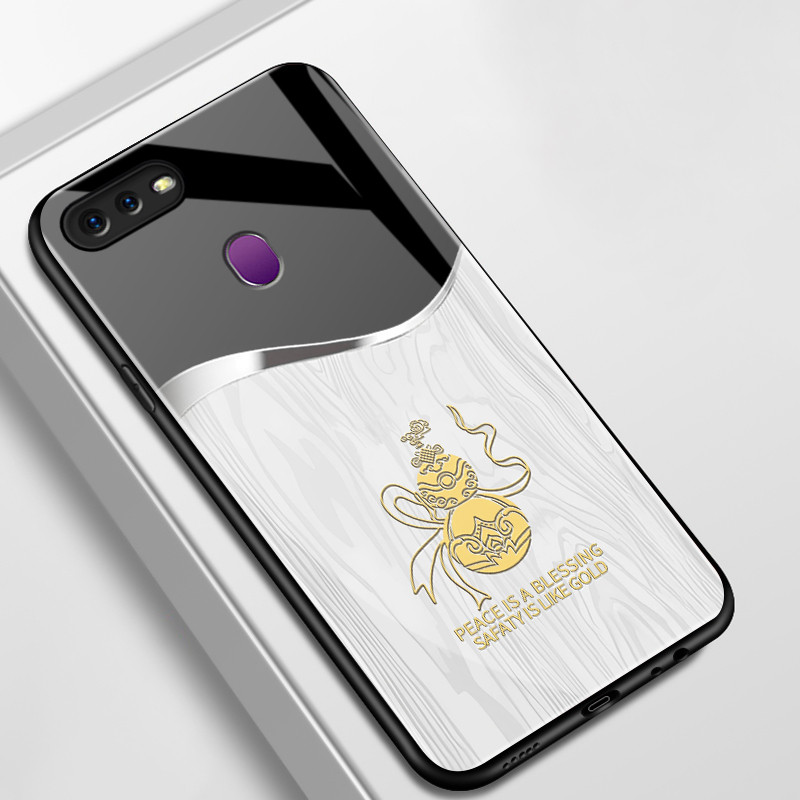 Casing Hp Untuk OPPO F9 Pro F7 F5 Youth A7X Realme 2 Pro Case Pola serat kayu modis Casing Ponsel Ca