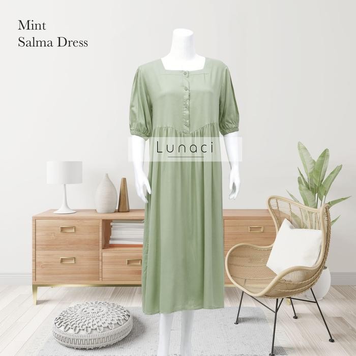 Lunaci Salma Dress Daster/Baju Menyusui/Preum/Baju Tidur