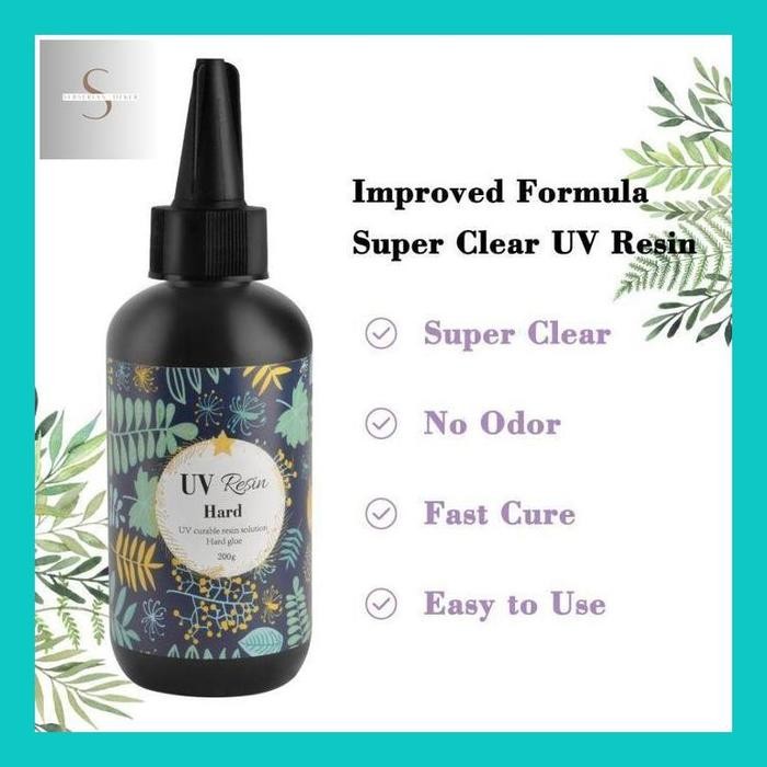 Serse** 25/50/100G Resin Uv Bening / Resin Uv Hard / Lem Uv Resin Hard / Resin Ultraviolet Untuk