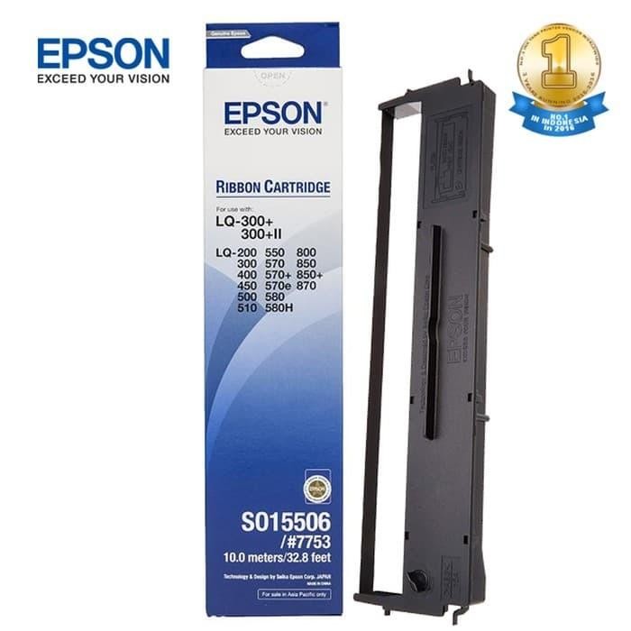 m8lx- Pita Epson Lq300 S015506 Original - Epson Ribbon Cartridge Resmi Ribb