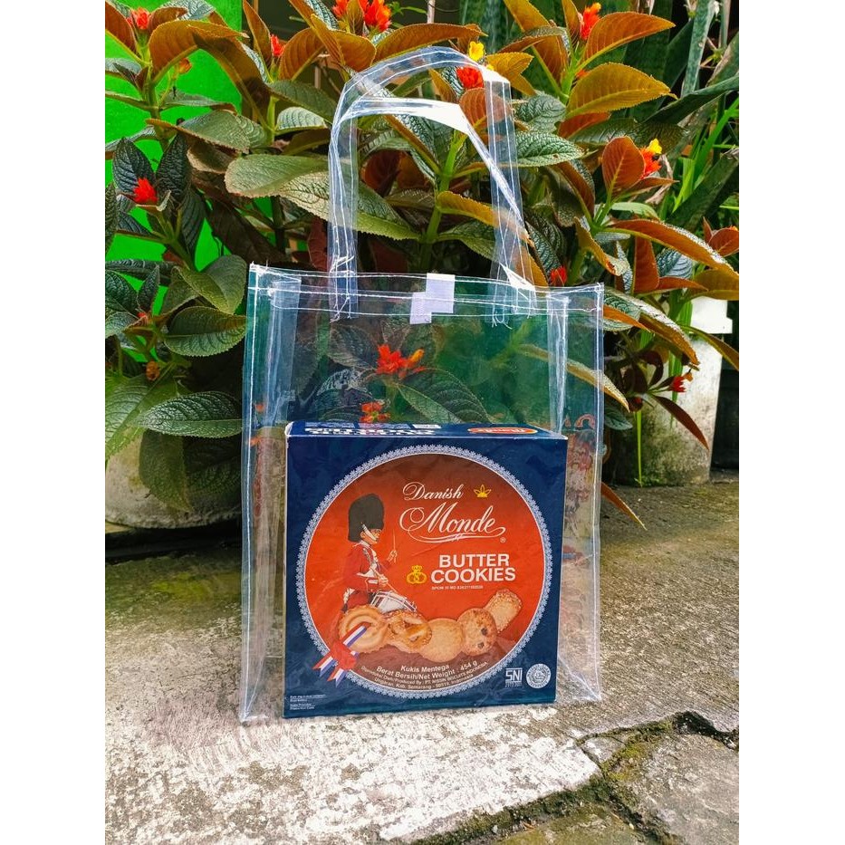 (10 Pcs) Tas Mika Transparan P25xL13xT30 Goodie Bag Hampers Bening