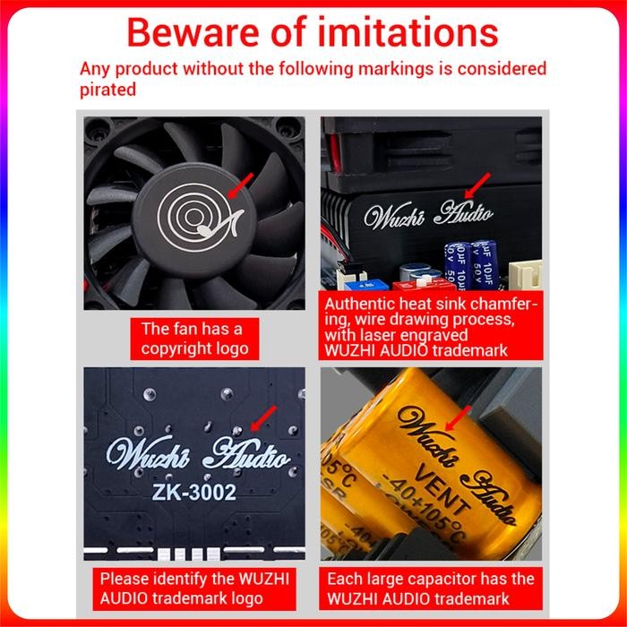 TPA3255 Amplifier Class D Stereo BTL Bridge Hifi HD Sound High Power Amplifier 600W ZK-3002