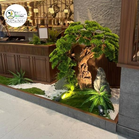 taman bonsai / taman Jepang / taman batu koral / taman indoor